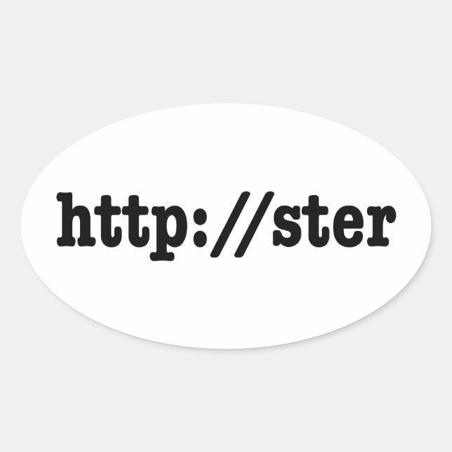 http://ster / html code oval sticker (Front)