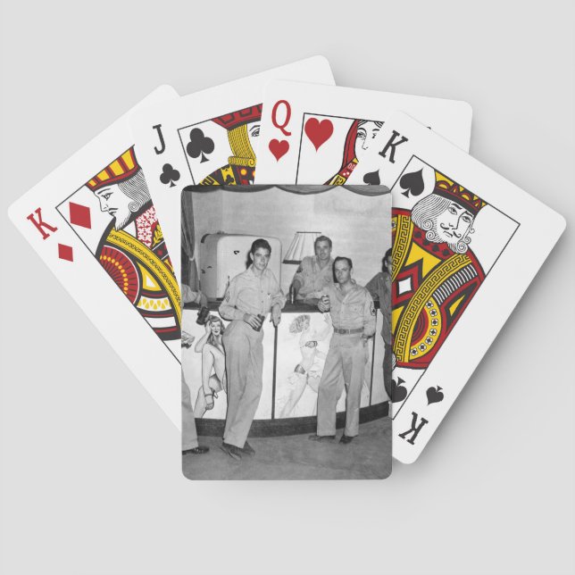 http://www.zazzle.com/personnel_of_oss_camp_ceylon playing cards (Back)
