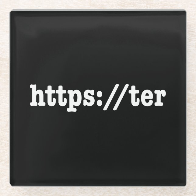 https://ter / html code glass coaster (Front)