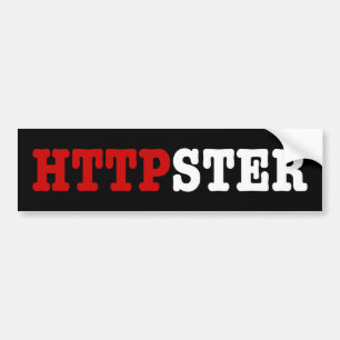 HTTPSTER BUMPER STICKER