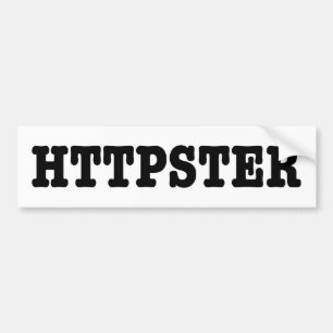 HTTPSTER BUMPER STICKER