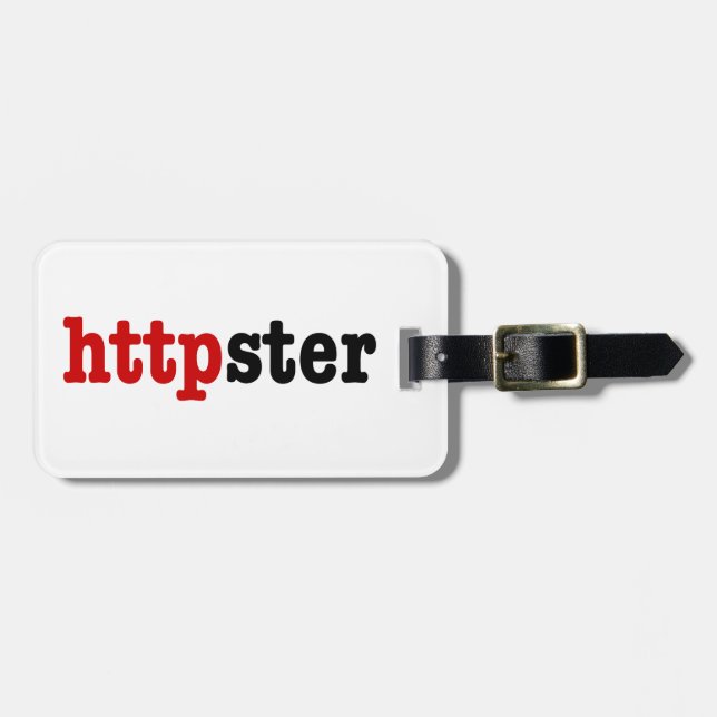 httpster luggage tag (Front Horizontal)