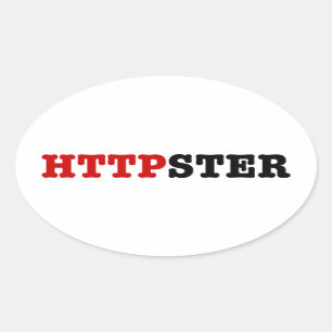 HTTPSTER OVAL STICKER