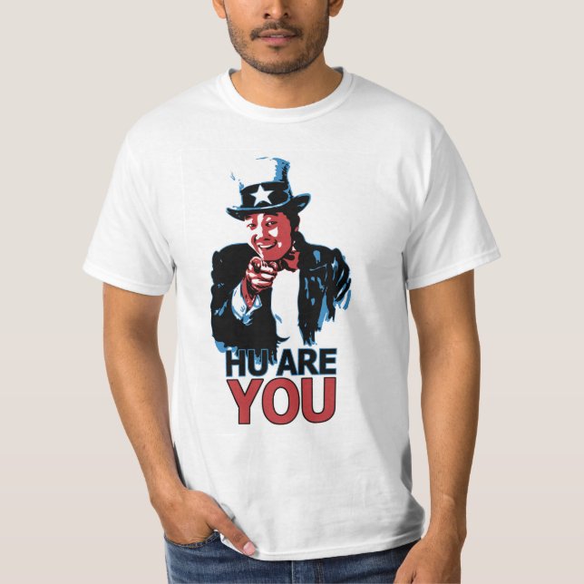 Hu Are You by Chris Hu T-Shirt (Front)