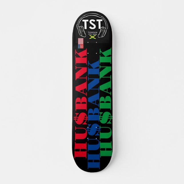 HU$BANK OFFICIAL JMT 7 3/4" Skateboard Deck (Front)