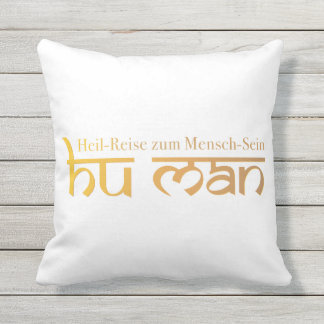 HU MAN - Healing journey to being human Cushion