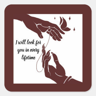 Hua Cheng and Xie Lian hands Tgcf Square Sticker