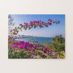 Hua Hin Skyline from Khao Takiab Temple gift Poste Jigsaw Puzzle