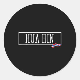 Hua Hin Thailand Souvenir Siam Prathet Thai Women Classic Round Sticker