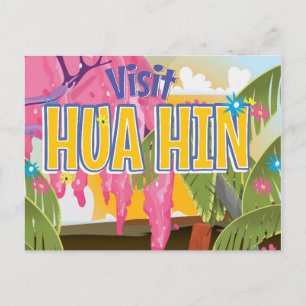 Hua Hin Thailand travel poster Postcard