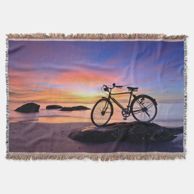 Huahin Beach | Thailand Throw Blanket (Front)