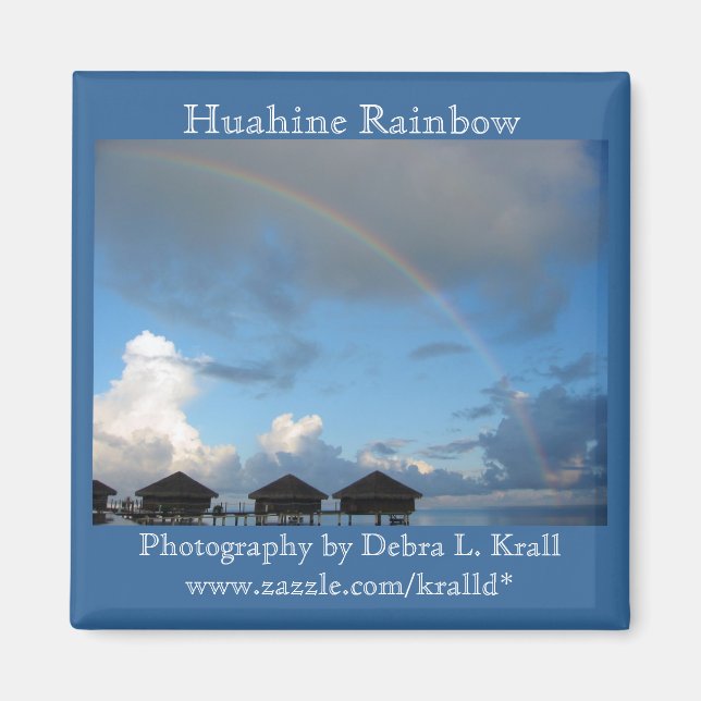 Huahine Rainbow Magnet (Front)