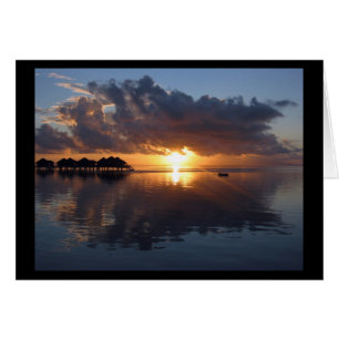 Huahine Sunset Card