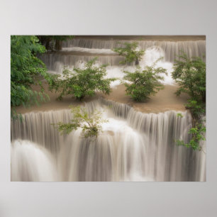 Huai Mae Khamin Waterfall Thailand Poster