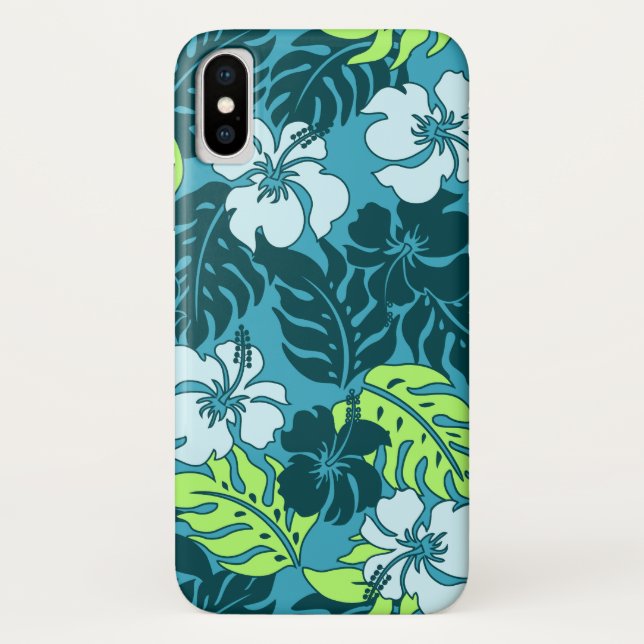 Huakini Bay Hawaiian Hibiscus Floral Case-Mate iPhone Case (Back)