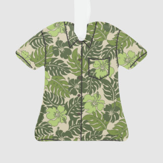 Huakini Bay Hawaiian Hibiscus Vintage Aloha Shirt Ornament