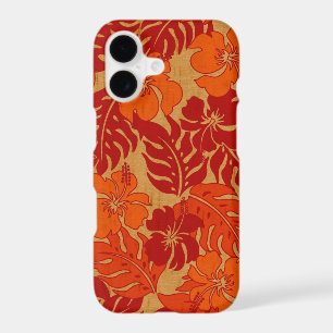 Huakini Bay Hawaiian Hibiscus Vintage Faux Wood
