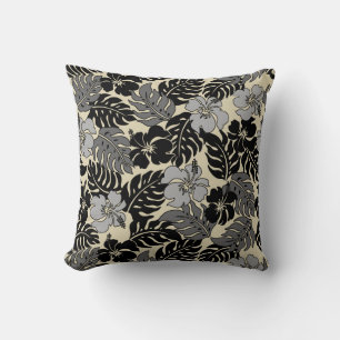 Huakini Bay Hawaiian Hibiscus Vintage Floral Cushion