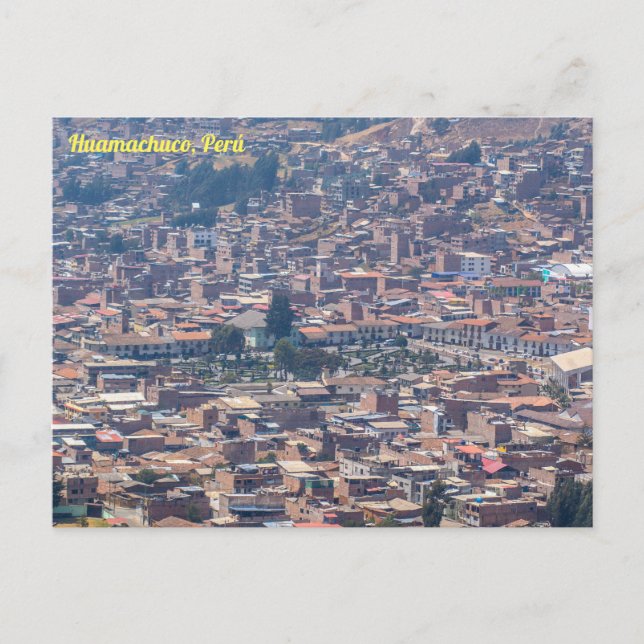 Huamachuco, Perú, City View Postcard (Front)