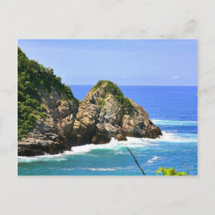 Huatulco coastline postcard