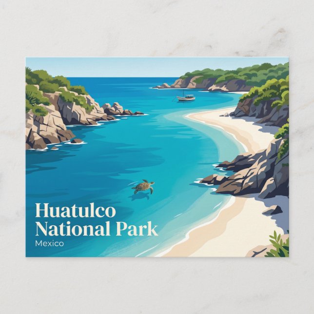 Huatulco National Park Mexico Postcard (Front)