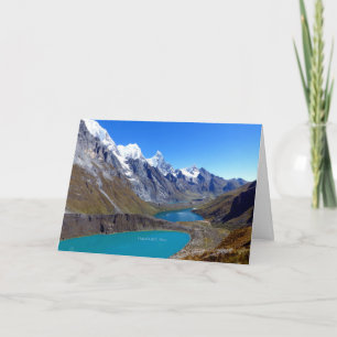 Huayhuash Mountain Range, Peru Card