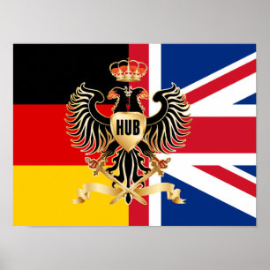 Hub Federation Flag 16" x 12"Poster Paper (Matte) Poster