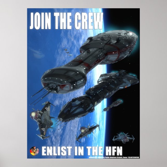 Hub Federation Navy Ad Poster (Front)