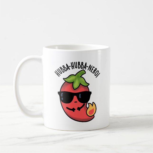 Hubba-hubba-nero Funny Habanero Pun  Coffee Mug (Left)