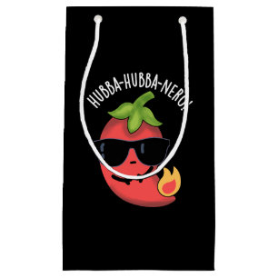 Hubba-hubba-nero Funny Habanero Pun Dark BG Small Gift Bag