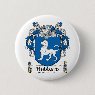 Hubbard Family Crest 6 Cm Round Badge