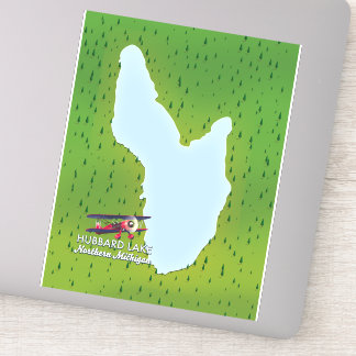 Hubbard lake Northern Michigan lake map