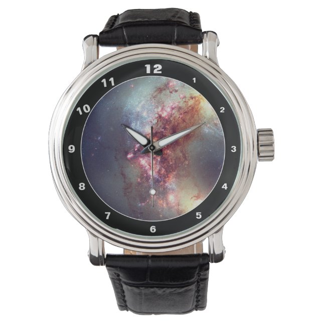 Hubble & Antennae Galaxies - Outer Space (Watch) Watch (Front)