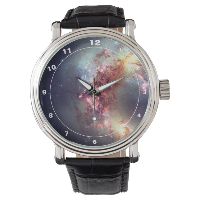 Hubble & Antennae Galaxies - Outer Space (Watch) Watch (Front)