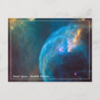 Hubble, Bubble Nebula / Outer Space Postcard