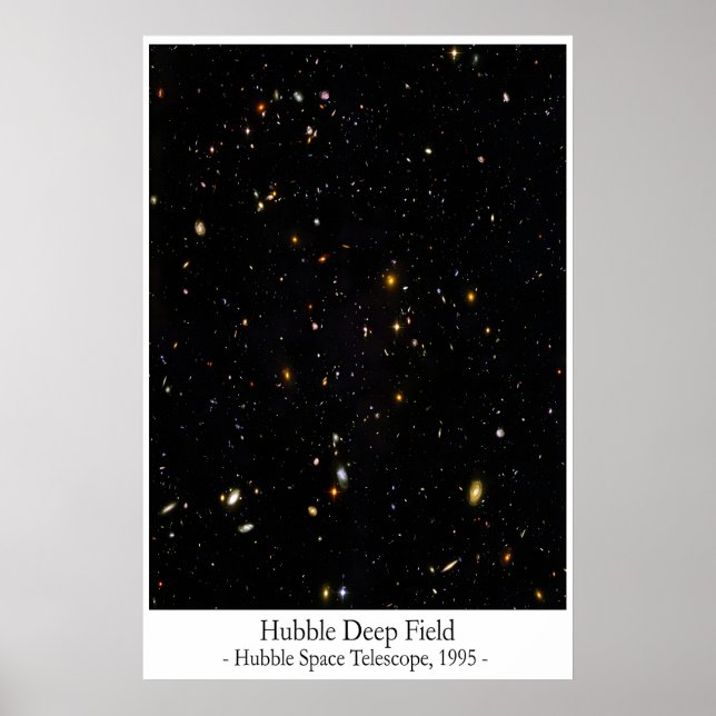 Hubble Deep Field Poster – Iconic Hubble Space (Front)