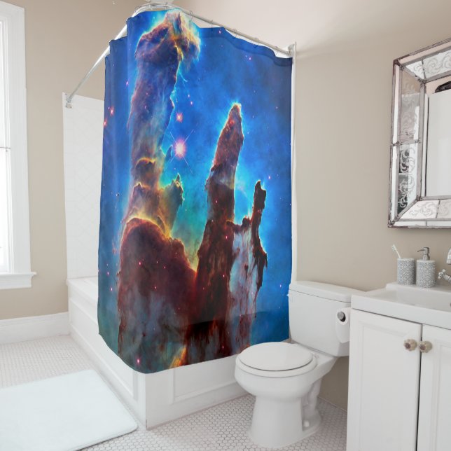 Hubble Eagle Nebula Shower Curtain (In Situ)