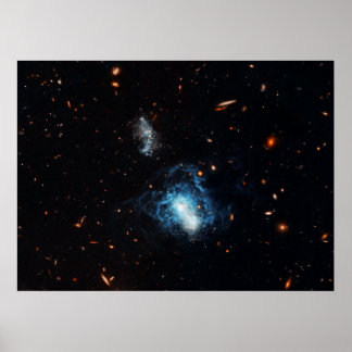 Hubble Finds Mature Galaxy Masquerading as Toddler Poster