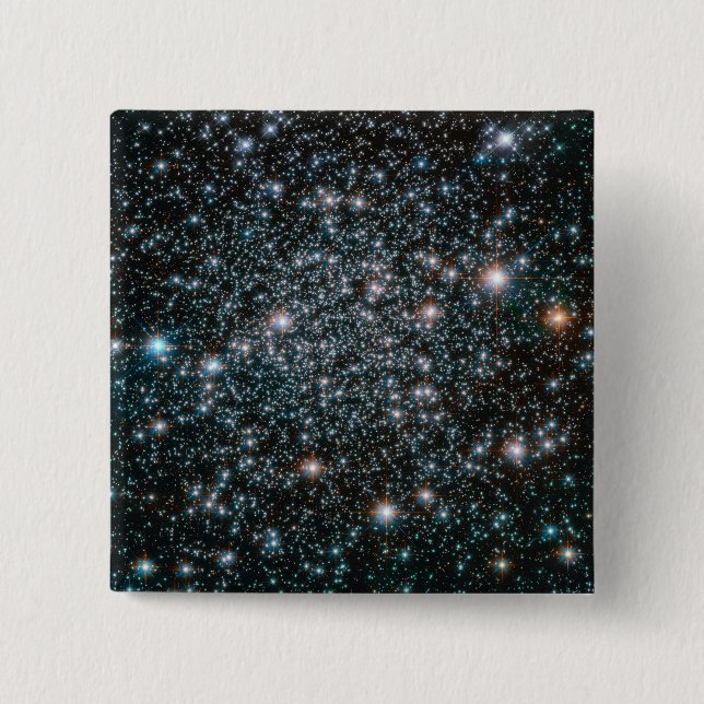 Hubble Heavy Metal Stars Cluster 15 Cm Square Badge (Front)
