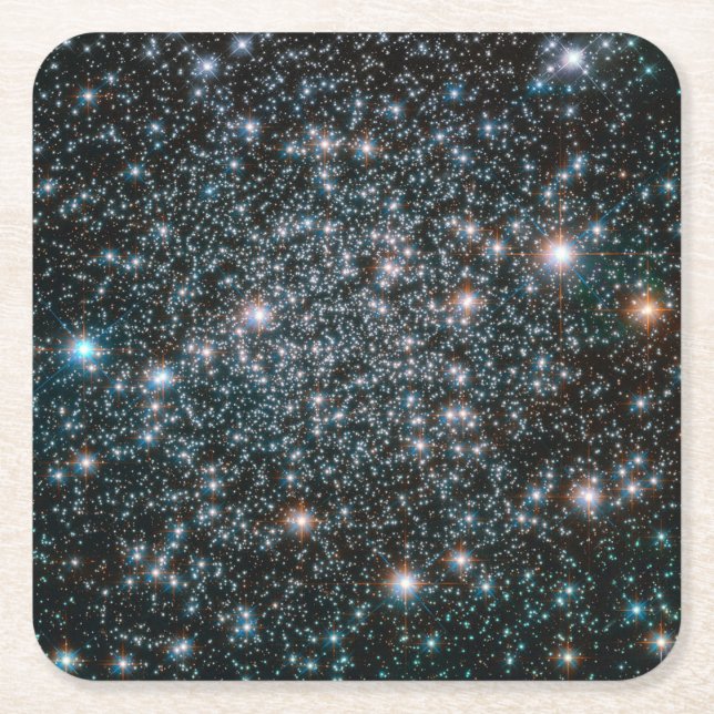 Hubble Heavy Metal Stars Cluster Square Paper Coaster (Front)