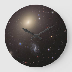 Hubble Illuminates Cluster of Diverse Galaxies Large Clock