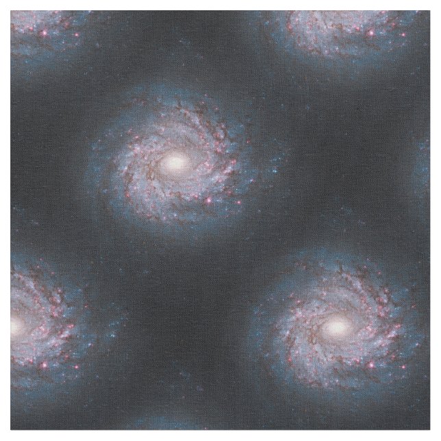 Hubble image of a spiral galaxy fabric (Close Up)