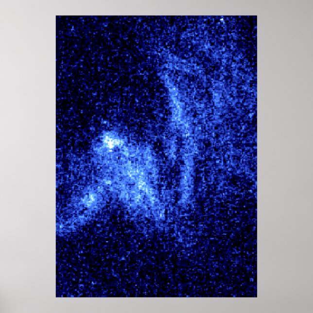 Hubble Image of Stellar Bow Shock Poster (Front)