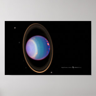 Hubble Image Of Uranus Poster