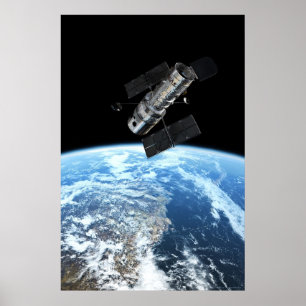 Hubble Space Telescope 20x30 (21x31) Poster