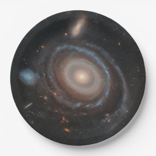 Hubble Space Telescope Bullseye Galaxy Paper Plate