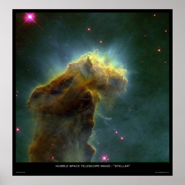 Hubble Space Telescope Image "Stellar" Poster (Front)