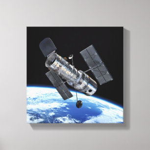 Hubble Space Telescope In Earth Orbit NASA Photo Canvas Print