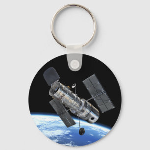 Hubble Space Telescope In Earth Orbit NASA Photo Key Ring