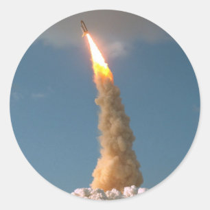 Hubble Space Telescope lift off  NASA Classic Round Sticker